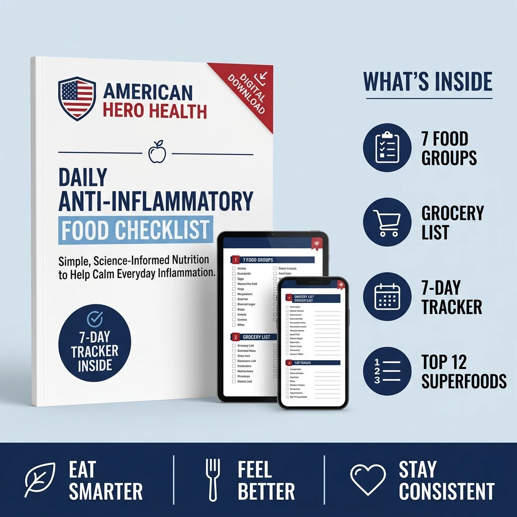 Daily Anti-Inflammatory Food Checklist (Printable PDF)