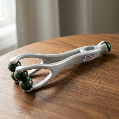 2-in-1 Jade Finger Massager Roller