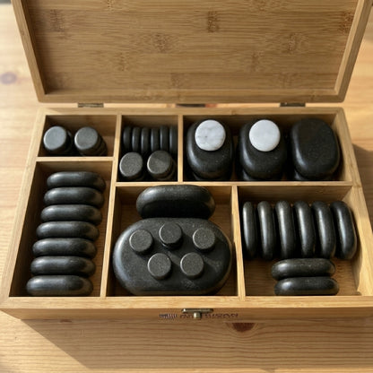 50-Piece Deluxe Hot & Cool Stone Massage Set