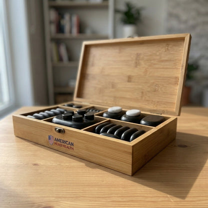 50-Piece Deluxe Hot & Cool Stone Massage Set