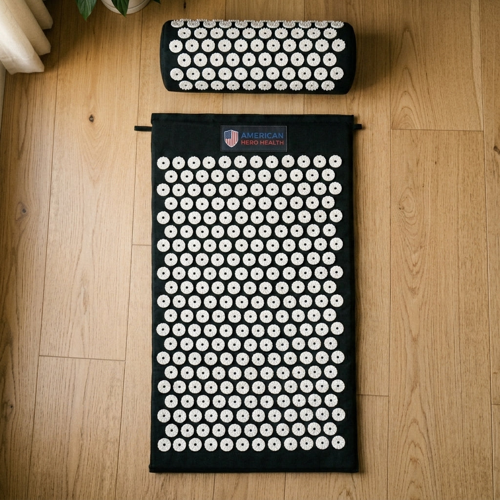 Acupressure Relaxation Mat & Pillow Set