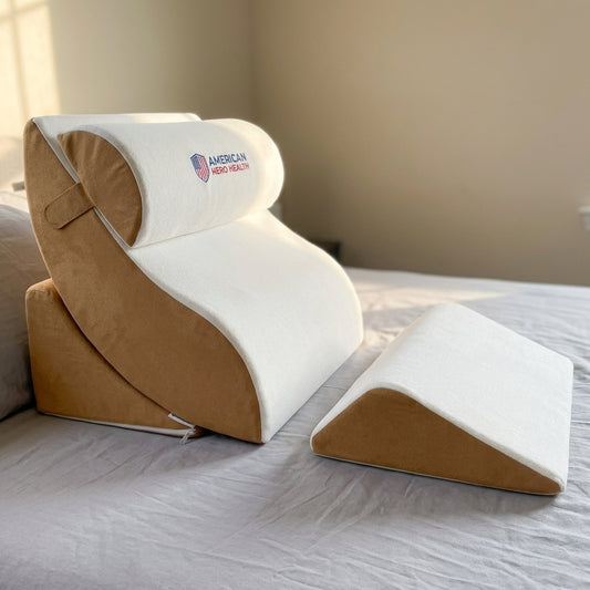 Bed Support Pillow System with Memory Foam