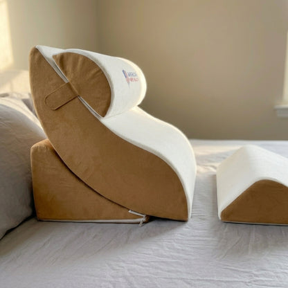 Bed Support Pillow System with Memory Foam