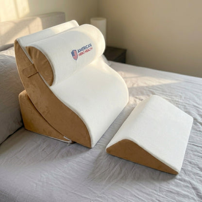 Bed Support Pillow System with Memory Foam