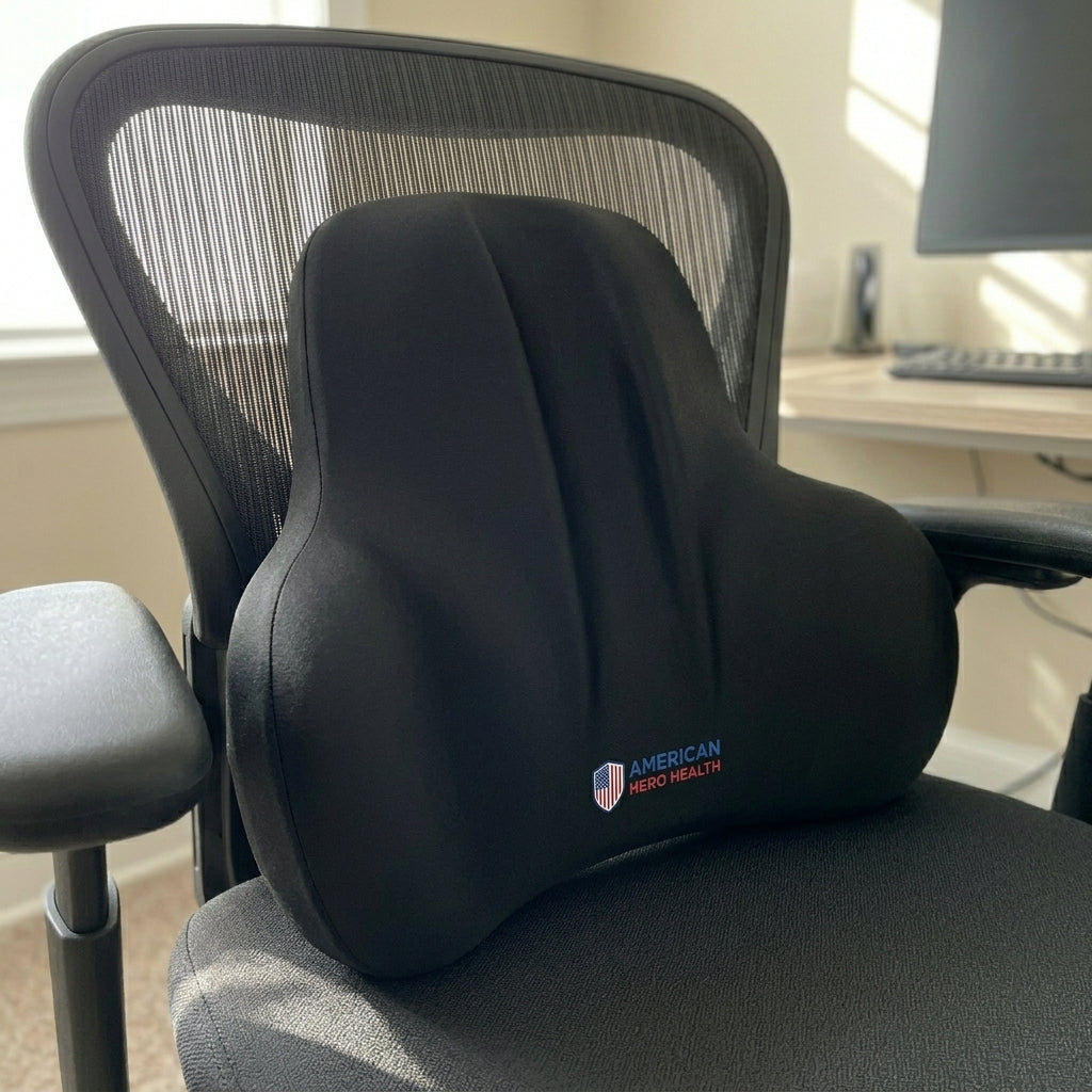 Ergonomic Memory Foam Lumbar Support Pillow