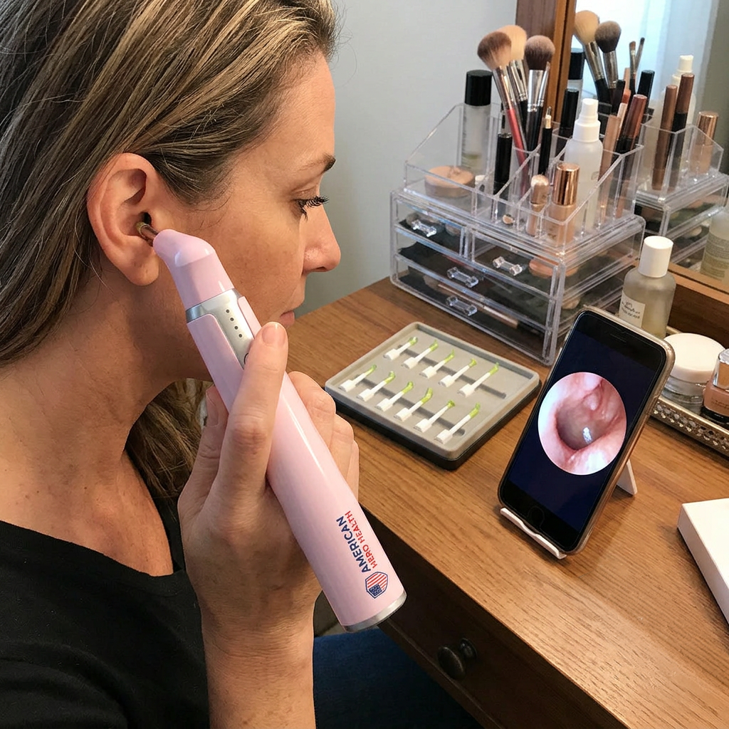 Otoscope with Light Ear Camera with Dual View