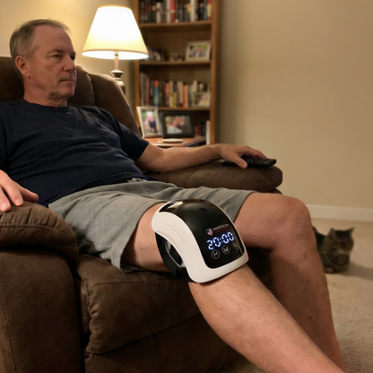 Smart Knee Massager with Heat and Red Light Therapy