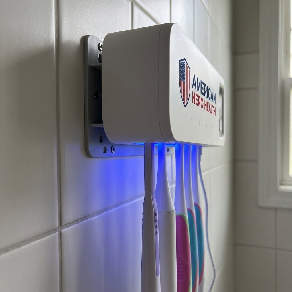 UV Toothbrush Sanitizer Holder