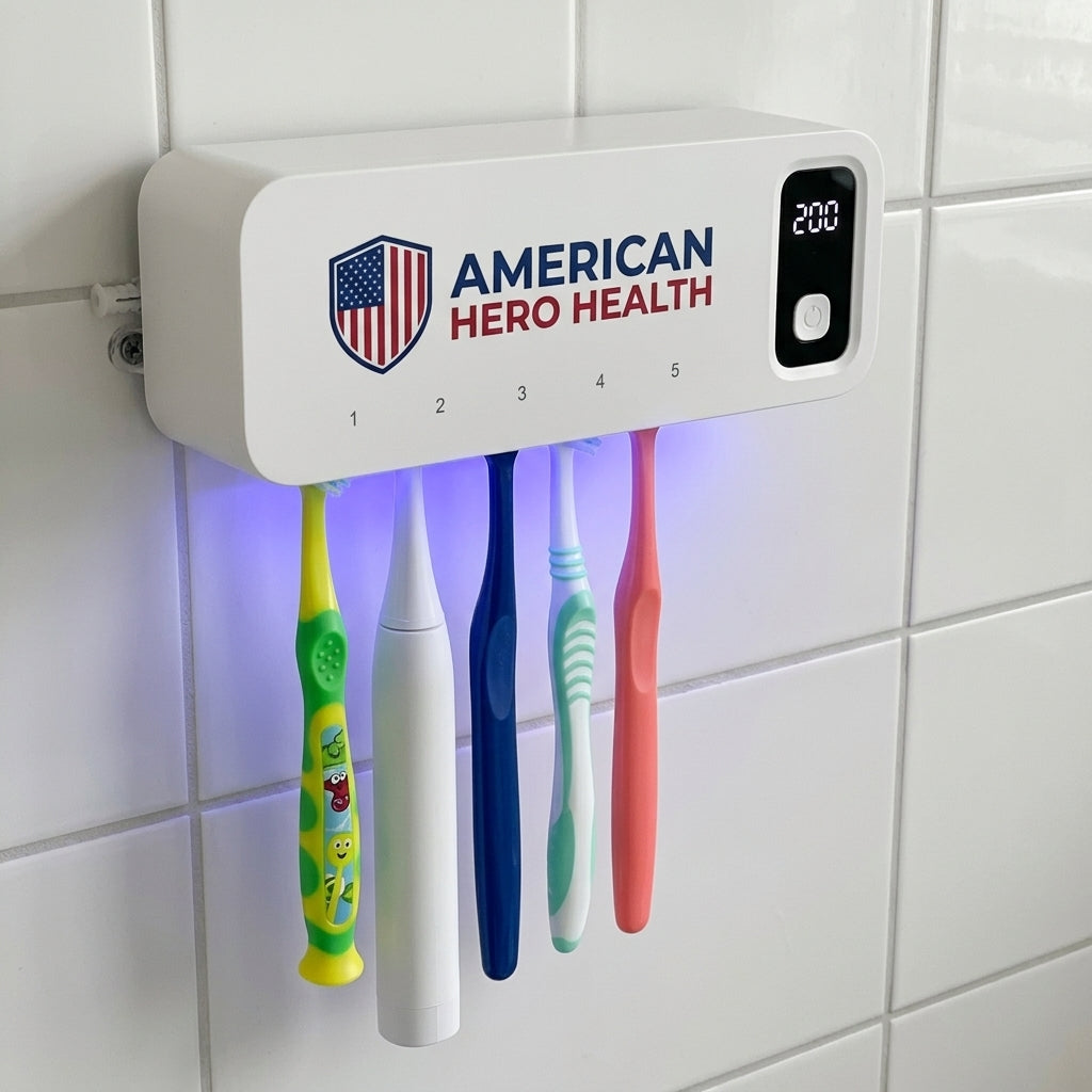 UV Toothbrush Sanitizer Holder