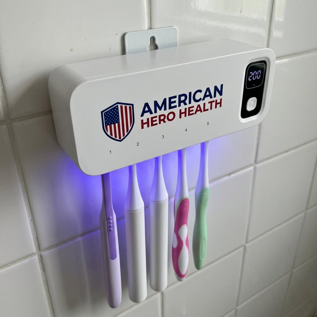 UV Toothbrush Sanitizer Holder