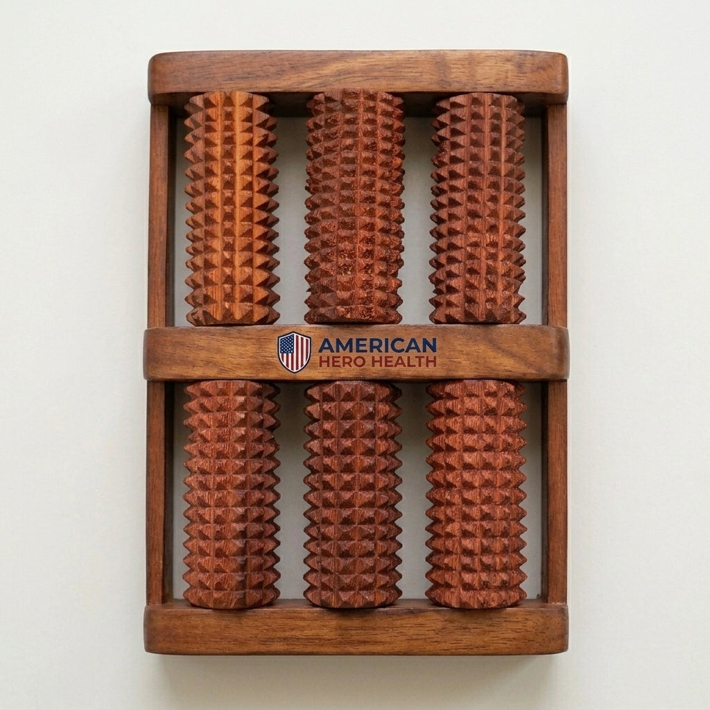 Wooden Foot Massage & Acupressure Roller