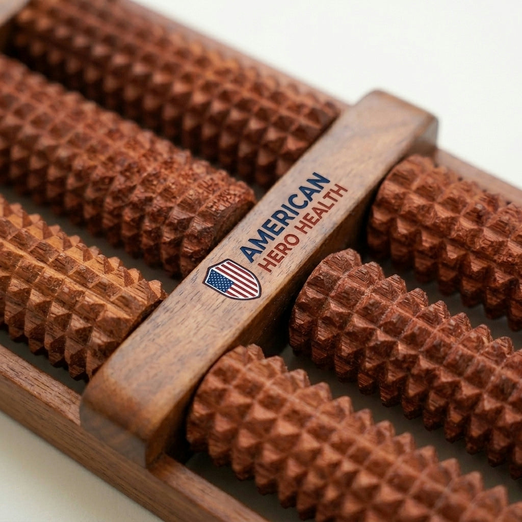 Wooden Foot Massage & Acupressure Roller