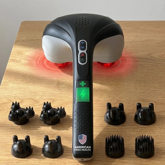 Cordless Handheld Back Massager with Heat