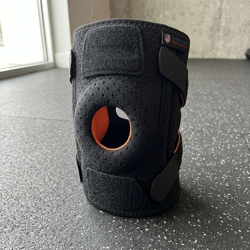 Knee Brace with Open Patella & Side Stabilizers