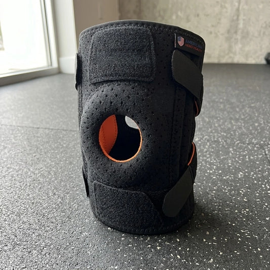 Knee Brace with Open Patella & Side Stabilizers