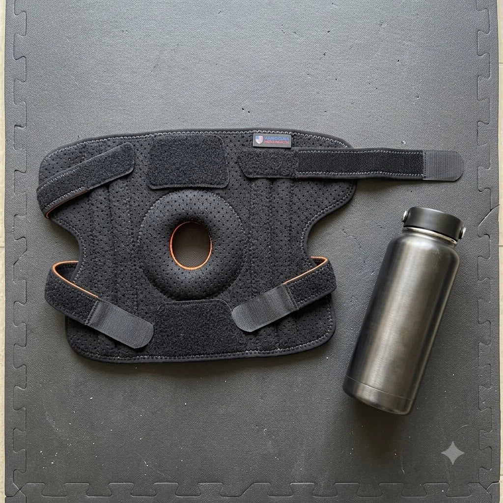 Knee Brace with Open Patella & Side Stabilizers