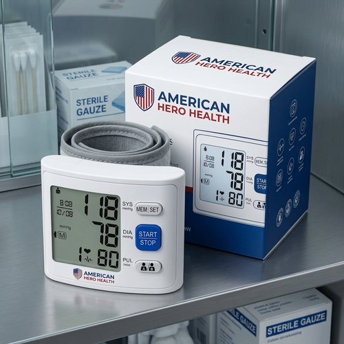 Wrist Blood Pressure Monitor LCD Display