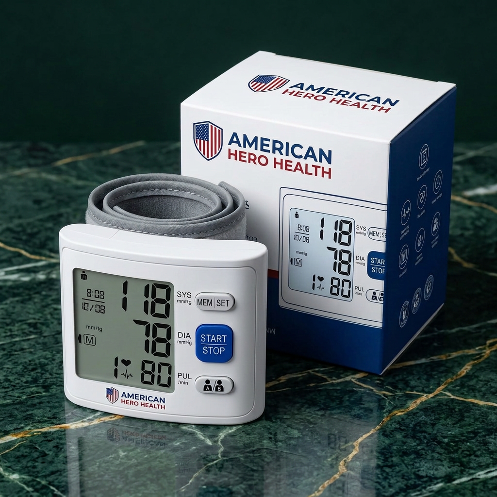 Wrist Blood Pressure Monitor LCD Display