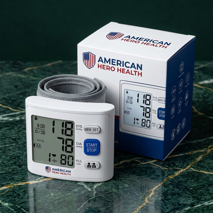 Wrist Blood Pressure Monitor LCD Display