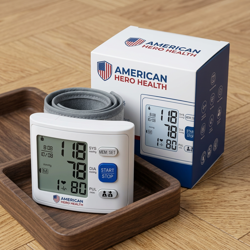 Wrist Blood Pressure Monitor LCD Display